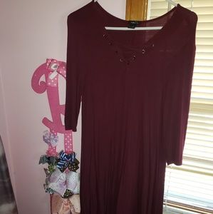 Maroon Dress